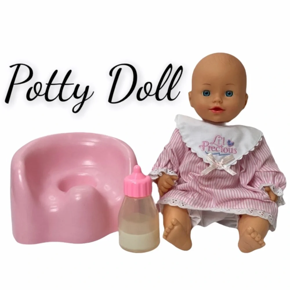Potty Training Baby Doll, Potty & Bottle Set